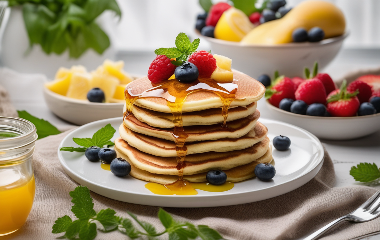 Panqueques de cebada y banana