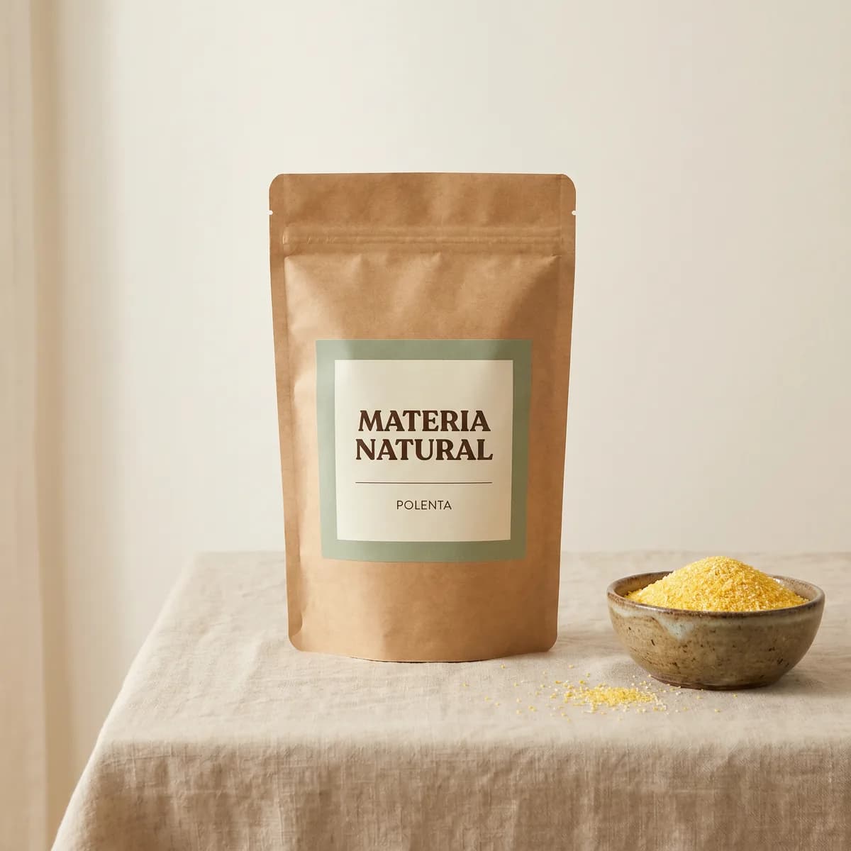 Polenta de maíz (Zea mays)