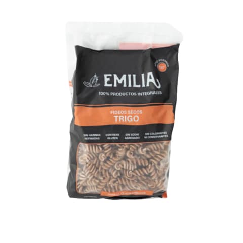 Fideos emilia tirabuzon integrales 500 gr