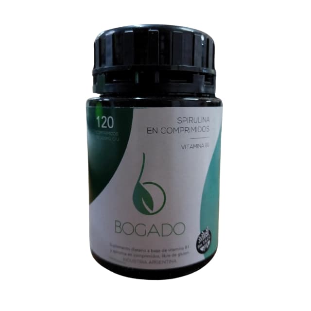 Spirulina con B1 de 120 comprimidos Bogado