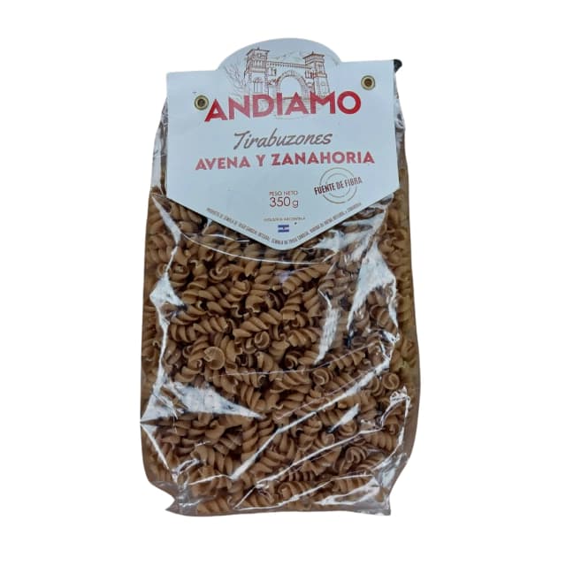 Fideos andiamo tirabuzon de zanahoria