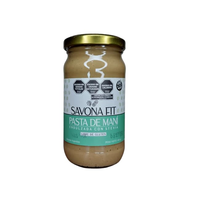 Manteca de mani endulzada con stevia