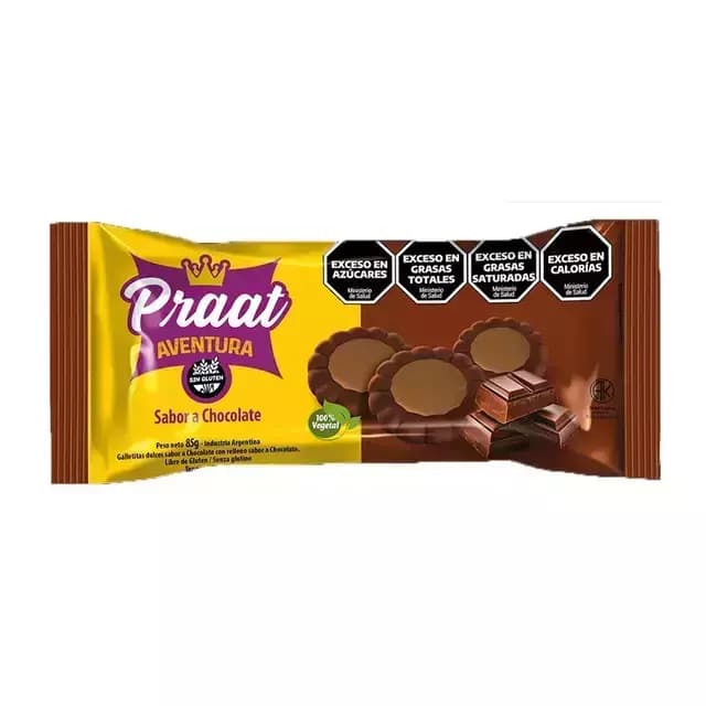 Galletitas aventura chocolate con chocolate sin tacc Praat