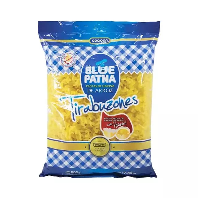 Fideos tirabuzon Blue Patna libre de gluten