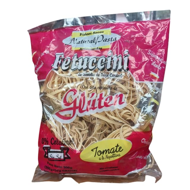 fideos gluten , con tomate , sin sal