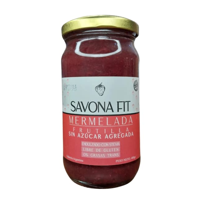 Mermelada frutilla savona fit x400gr