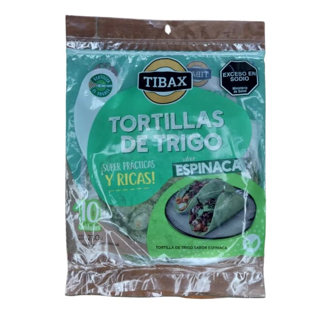 Tibax Tortillas de espinaca