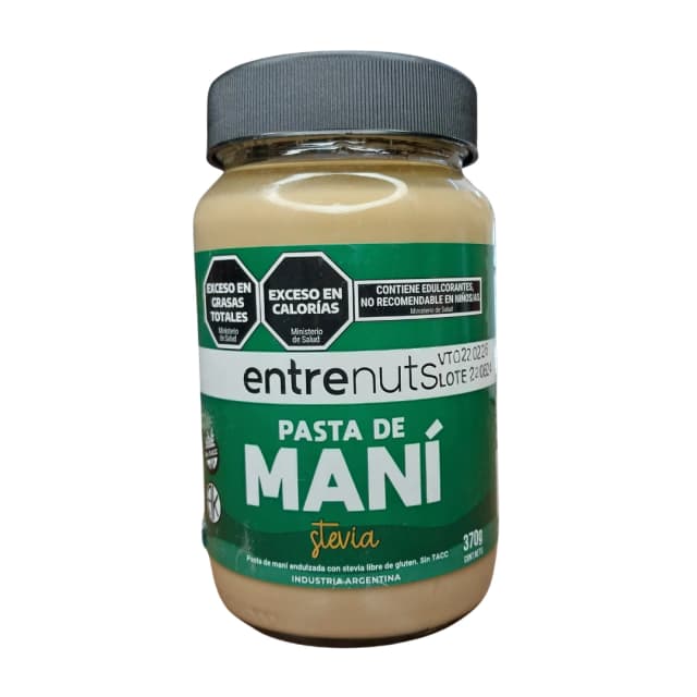 Pasta de mani con stevia entre nuts x370gr