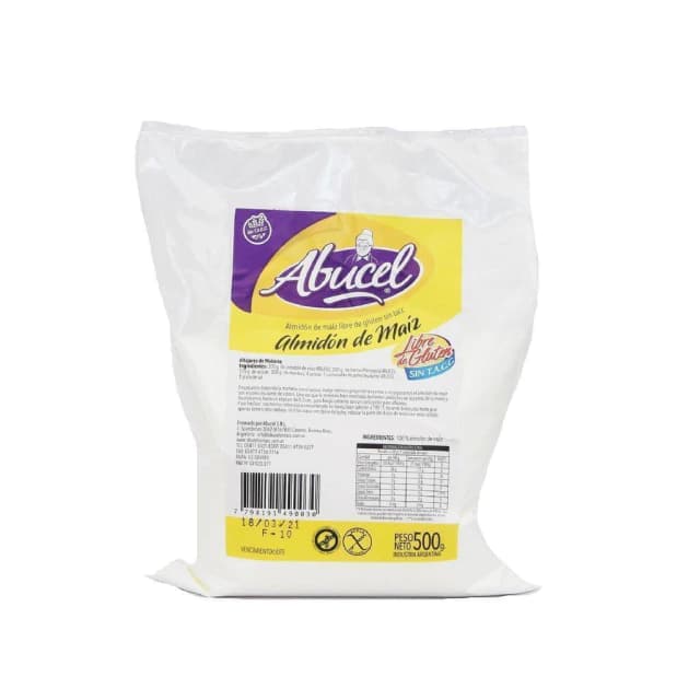 Almidon de maíz sin tacc x500 gr Abucel