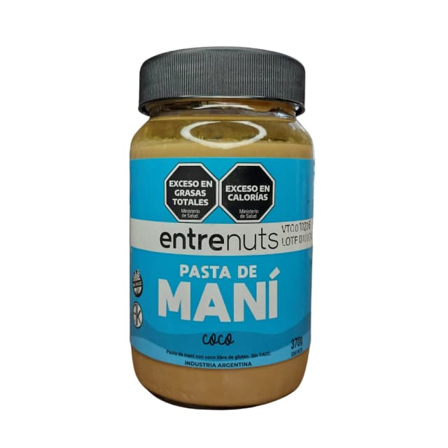 pasta de mani entre nuts coco x370gr