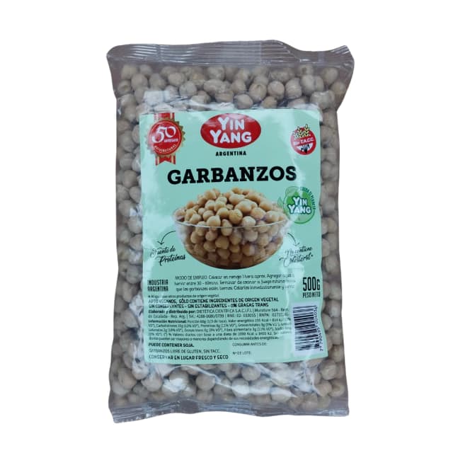 Yin yang garbanzos sin tacc