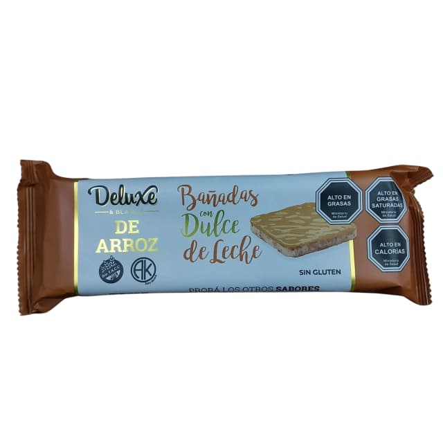 Galleta de arroz bañadas en dulce de leche Deluxe