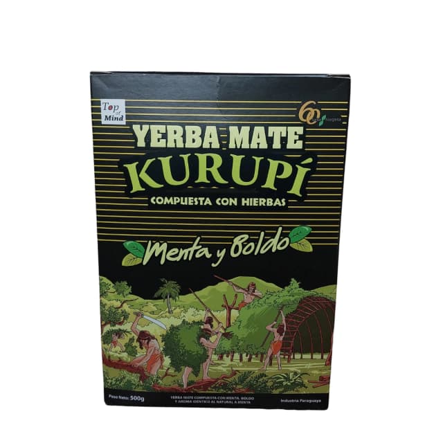yerba mate menta y boldo , kurupi