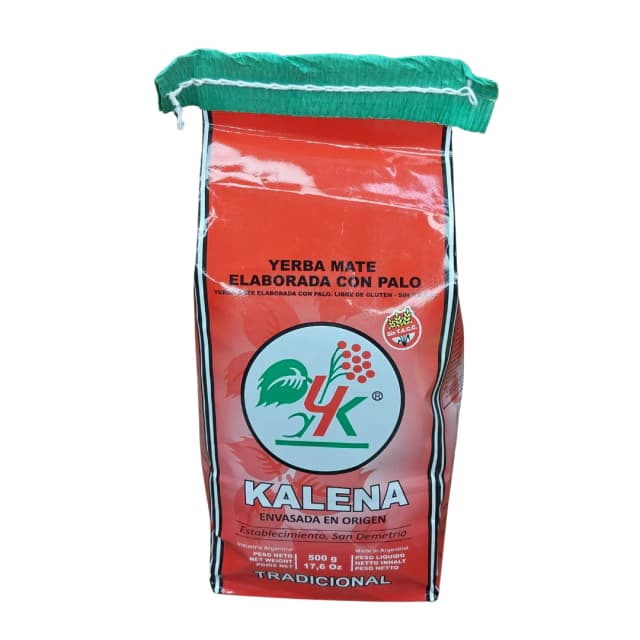 yeba mate elaborada con palo, kalena