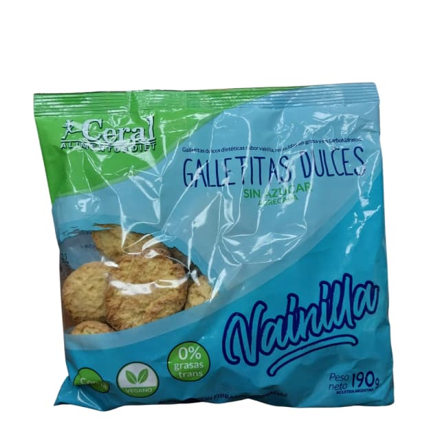Ceral galletitas de vainilla sin azucar