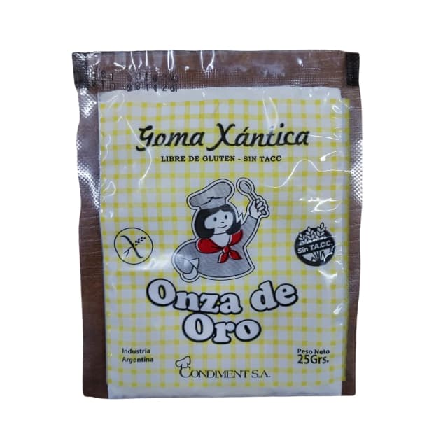 Goma xántica x 25gr Libre de gluten Onza de oro