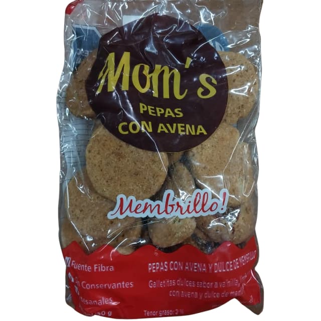 Pepas de membrillo con avena Mom
