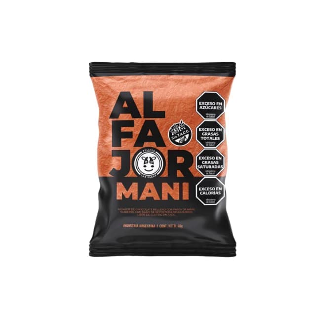 Alfajor de mani sin tacc vegano Felices las vacas