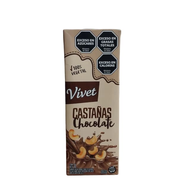 Leche de castañas con chocolate Vivet