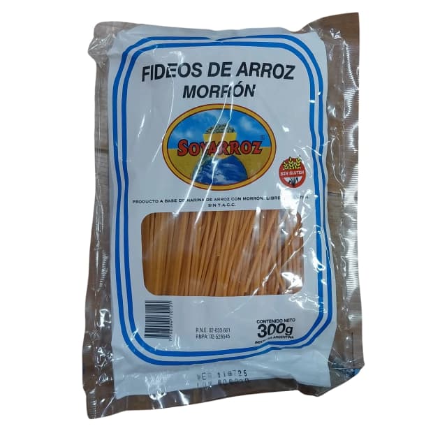 Fideos de arroz sabor morrón Soyarroz