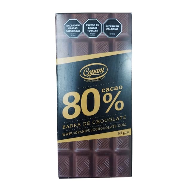 Barra de chocolate Copani al 80%