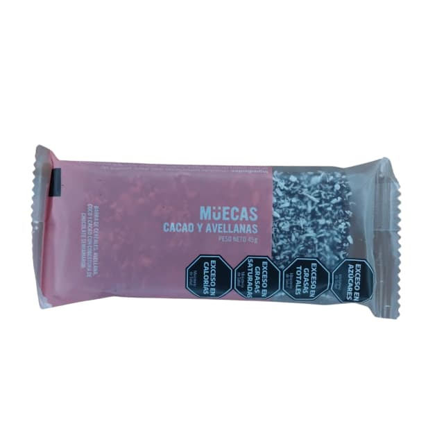 Mueca cacao y avellana