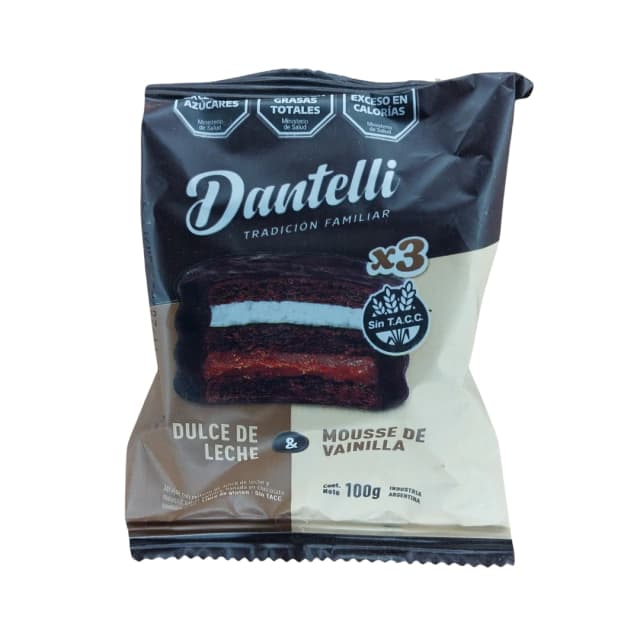 Alfajor dantelli triple