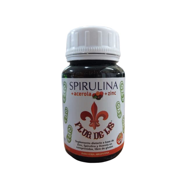 Spirulina con acerola + zinc de 60 comprimidos Bogado