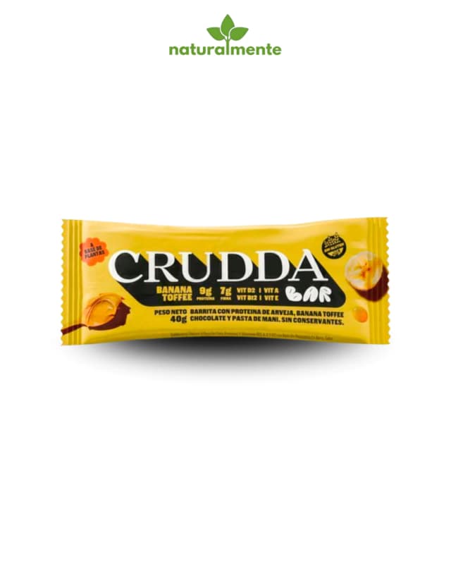 Barrita proteica banana toffee, crudda