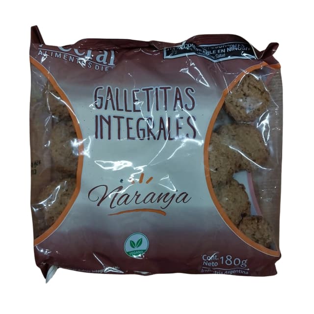 Galletitas integrales sin azúcar sabor naranja Ceral