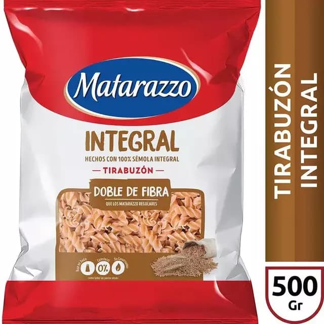 Fideos Matarazzo integrales x500gr
