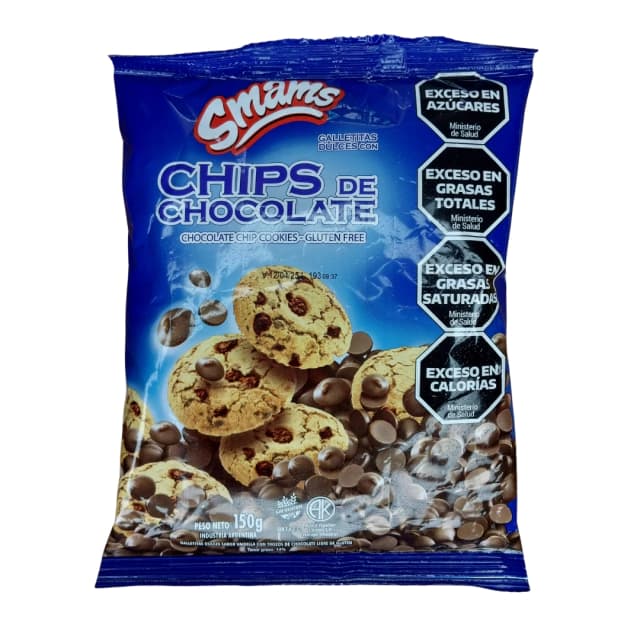 Galletitas con chips de chocolate Smams