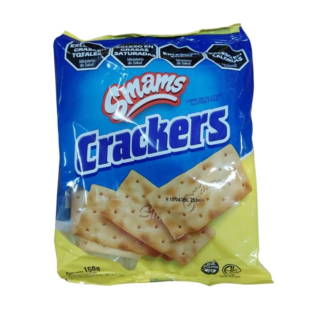 Crackers con sal Smams SIN TACC