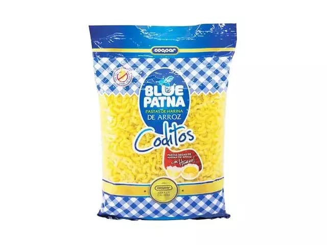 Fideos blue patna coditos x500gr