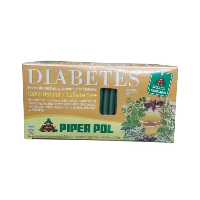 Te en saquitos para diabetes Piper Pol