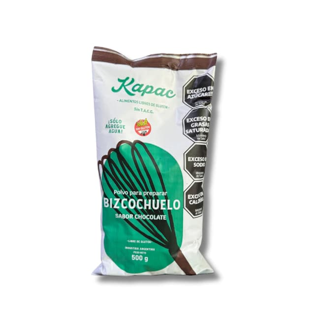 Premezcla para bizcochuelo de chocolate Kapac x500gr