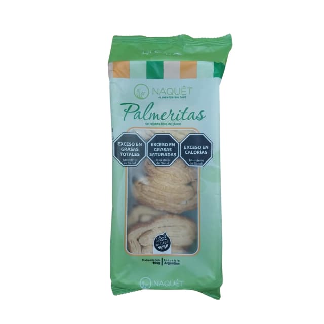 Palmeritas libres de gluten Naquet x160 gr