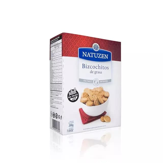 Bizcochos de grasa Natuzen libres de gluten