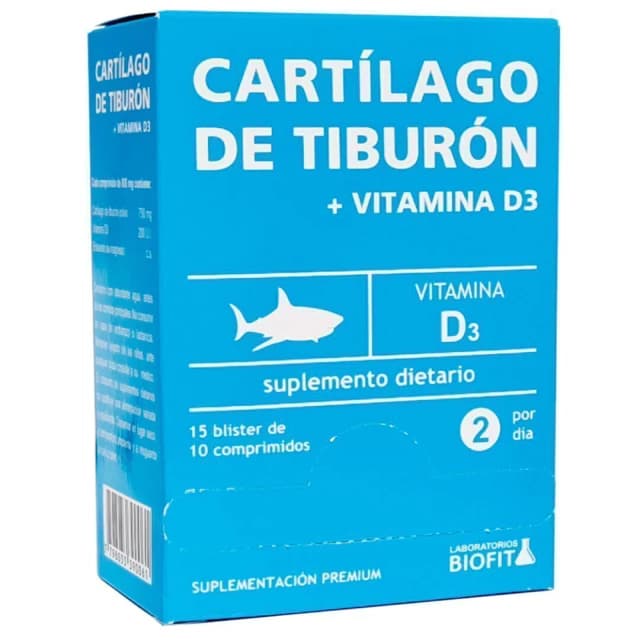 Cartilago de tiburón 750mg Blister Biofit