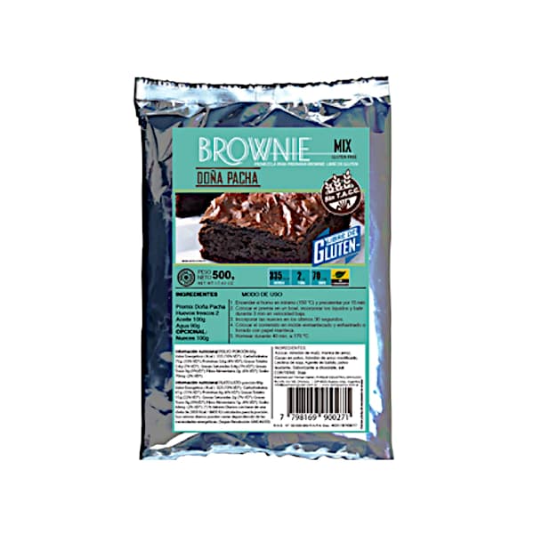 Premezcla para brownie doña pacha libre de gluten