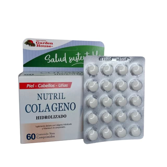 nutril colageno hidrolizado de garden house (60 capsulas)