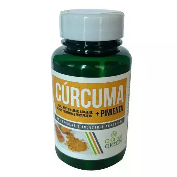Curcuma con pimienta negra en comprimidos x 30 Original green