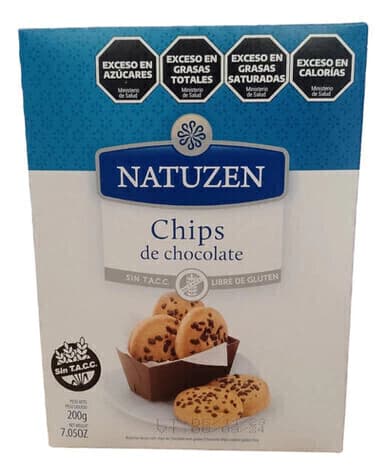 Chips de chocolate Natuzen 200 gr libres de gluten