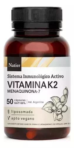 Vitamina K2 menaquinona x50 comprimidos Natier