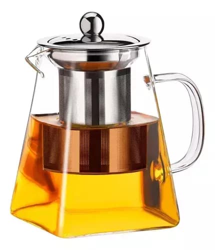 Tetera de vidrio + infusor diseño Obelisco 550ml