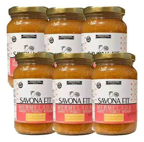 Mermelada de mango y pomelo rosado SIN AZUCAR Savona Fit