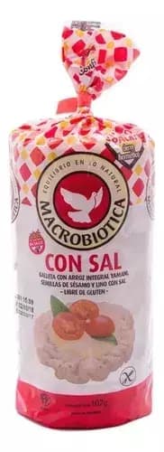 Galletas de arroz macrobioticas con sal Cerealko