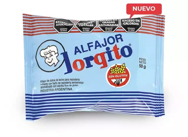 Alfajor jorgito libre de gluten