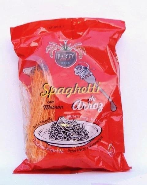 Fideos de arroz sabor morron party beck Argendiet libre de gluten 280gr