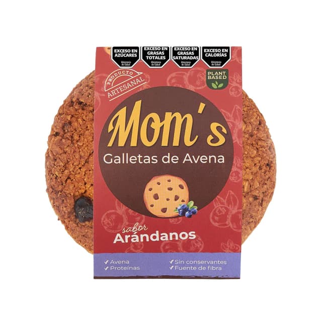 Galleta mom de avena con arandanos